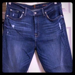 7 For All Mankind Skinny Aubrey Distressed Jeans